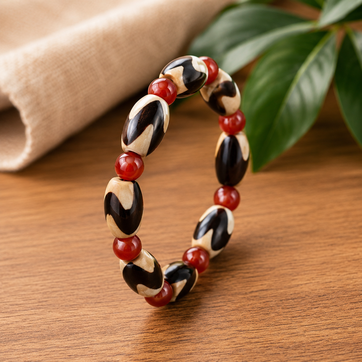 Unisex Multicolor Oval Beaded-Phaila Collection