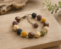 Multicolor Textured Beaded Bracelet-Phaila Collection