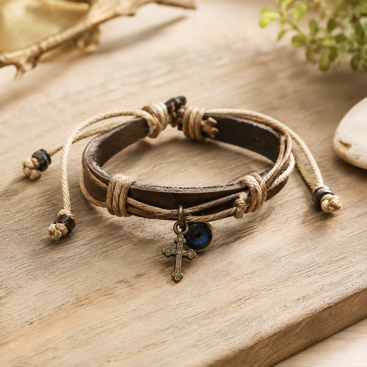 Unisex Vintage Cross Bracelet-Phaila Collection