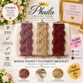 Unisex Woven Infinity Statement Bracelet-Phaila Collection