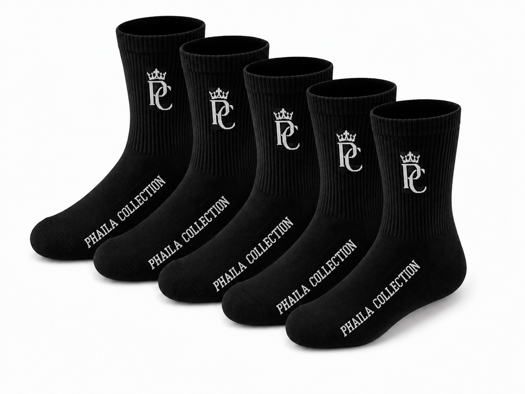 Phaila Collection Classic Crew Socks - 2 Pack