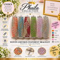 Unisex Woven Chevron Bracelet-Phaila Collection