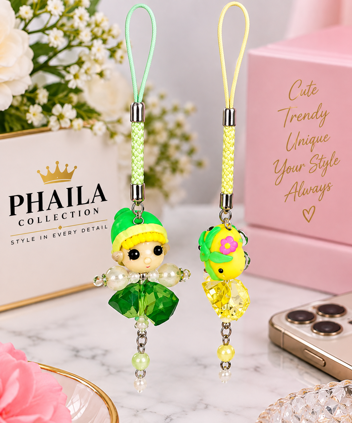 Multicolor Cute Phone Charm-Phaila Collection