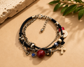 Unisex Multicolor Cross Charm Bracelet-Phaila Collection