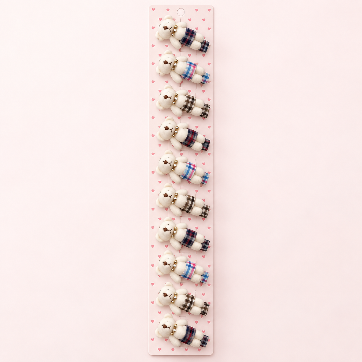 Girls  Teddy Bear Hair Clips 10-Piece Set