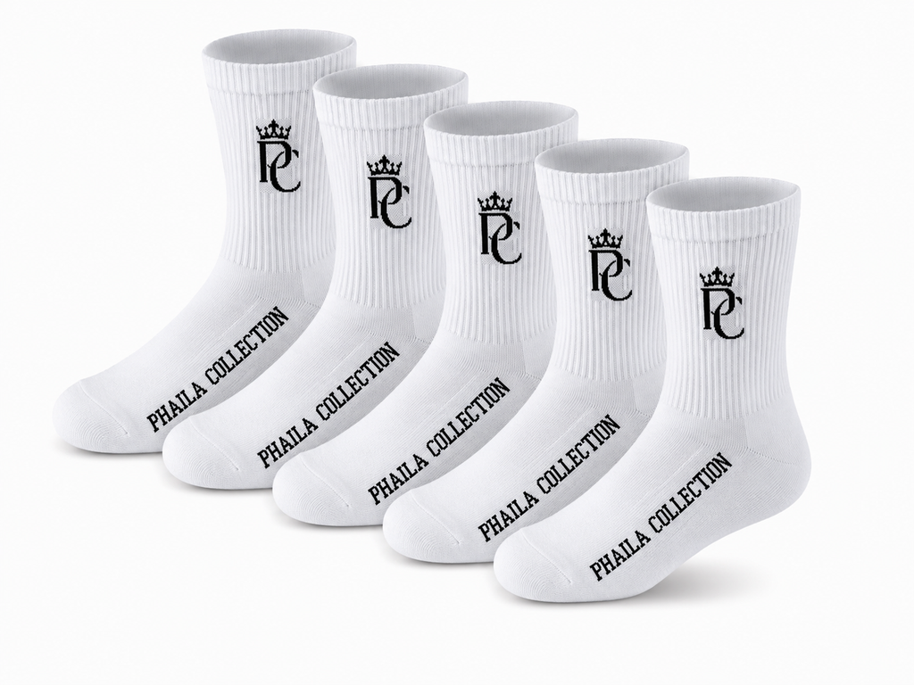 Phaila Collection Classic Crew Socks - 2 Pack
